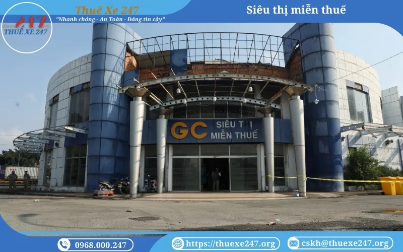 Thue xe di Sieu thi mien thue Moc Bai