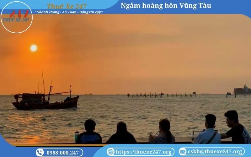 Thuê xe 16 chỗ đi Vũng Tàu ngăm hoàng hôn