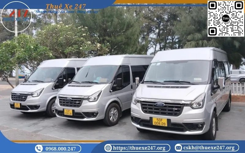 Xe 247 chuyên cho thuê xe 16 chỗ đi Vũng Tàu giá rẻ